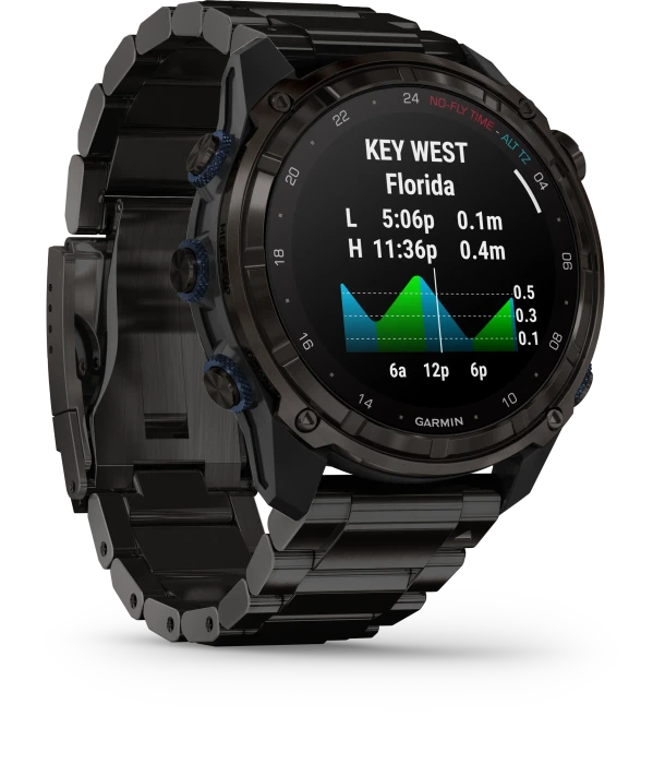 Garmin Descent Mk3i 51mm mit Titanarmband carbon grey & T2 Transceiver Bundle