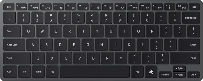 Samsung EJ-B7800 Smart Keyboard, Dark Gray, Bluetooth, DE