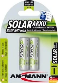 Ansmann Solar Mignon AA NiMH 800mAh, 2er-Pack