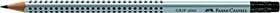 Faber-Castell Grip 2001 Bleistift B graphit, silber, Radierer