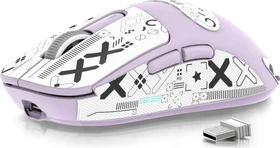 Attack Shark X3 Wireless Gaming Mouse lila, inkl. Grip Tape, USB/Bluetooth