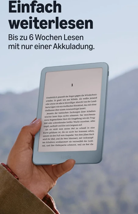 Amazon Kindle 13. Gen, Alpenblau, 32GB Flash, ohne Werbung [2026]