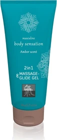HOT Shiatsu Amber Scent 2in1 Massageöl und Gleitgel, 200ml