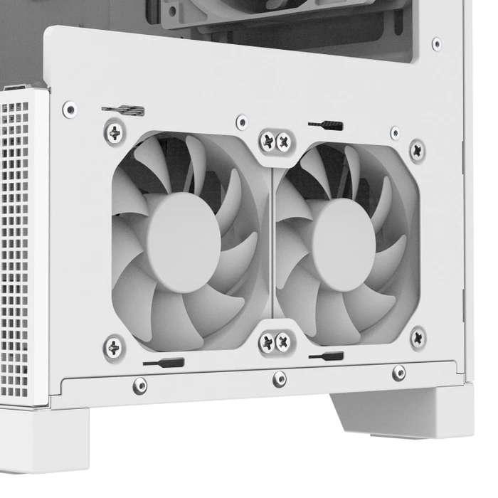 SilverStone Lucid 05, weiß, Glasfenster