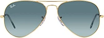 Ray-Ban RB3025 Aviator Rose Gold 62mm poliert rotgold/blau