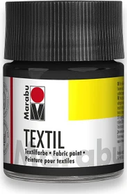 Marabu Textilfarbe, schwarz, 50ml