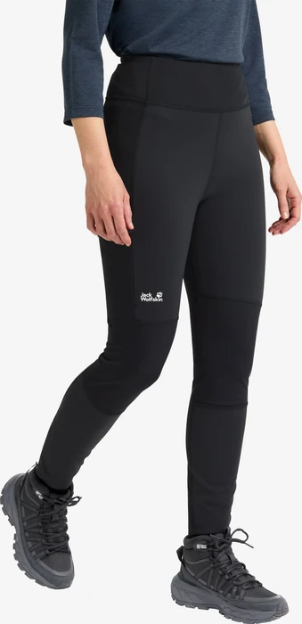 Jack Wolfskin Hike With Me Tights Hose lang schwarz (Damen)