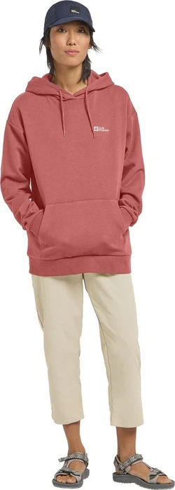 Jack Wolfskin Essential Hoodie mineral red (Damen)