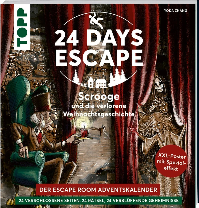 frechverlag 24 Days Escape - Der Escape Room Adventskalender: Scrooge und die verlorene Weihnachtsgeschichte