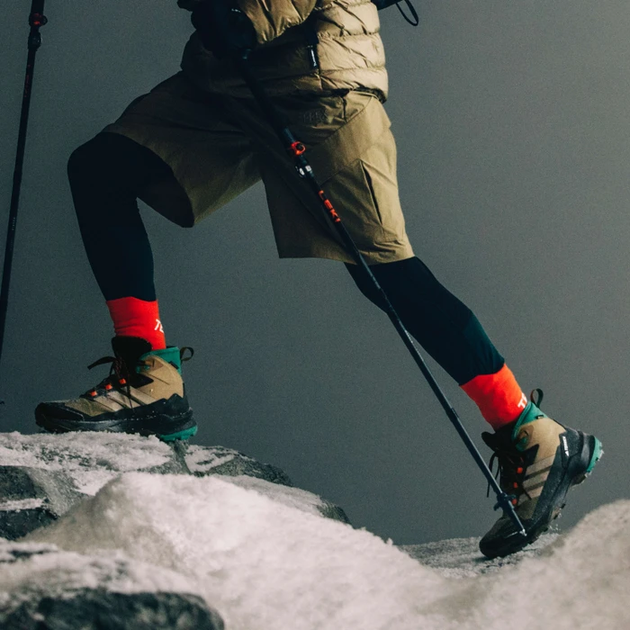 adidas Terrex Skychaser AX5 Mid GTX Climawarm+ cardboard/blanch cargo/pure teal (Herren)