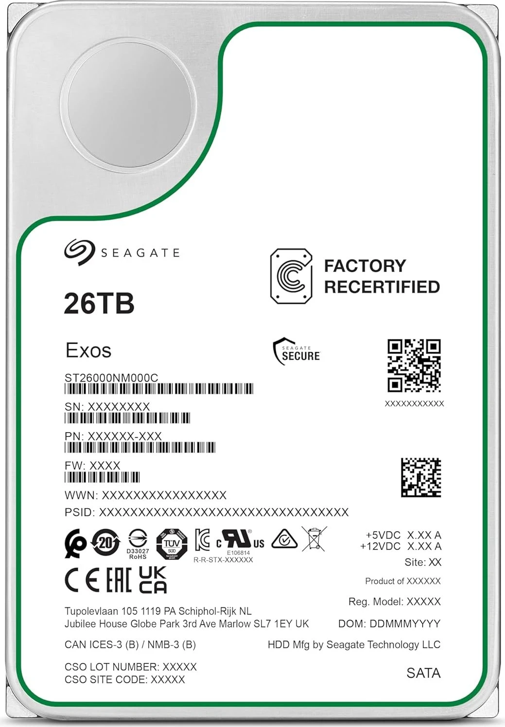 恋する☆惑星 ST26000NM000C 26TBHDD ジャンク 恋する☆惑星 ST26000NM000C 26TBHDD ジャンク HDD] Seagate Exos