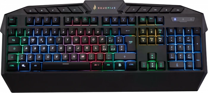 Verbatim SureFire KingPin RGB Gaming Keyboard, LEDs RGB, schwarz, USB, IT