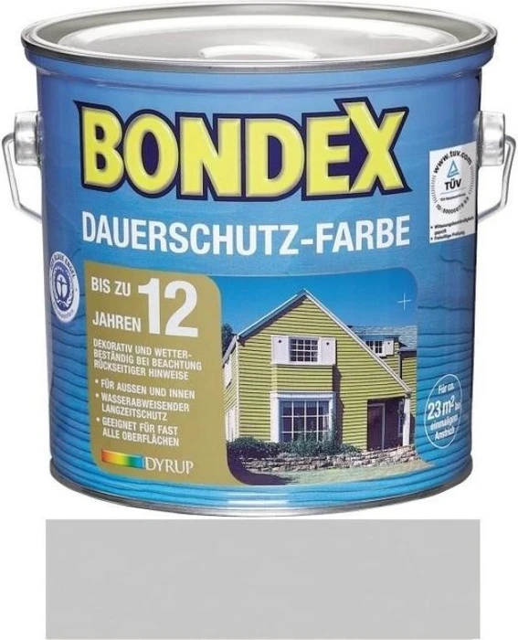 Bondex Dauerschutz-Farbe silbergrau, 2.5l