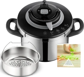 Tefal P45507 Clipso+ CHEF Schnellkochtopf 6l grün