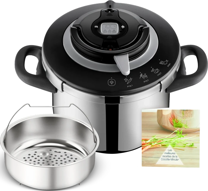 Tefal P45507 Clipso+ CHEF Schnellkochtopf 6l grün
