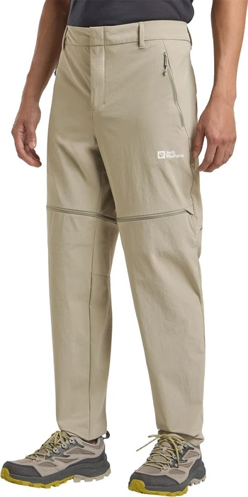 Jack Wolfskin Hikeout Zip-Off Hose lang stone (Herren)