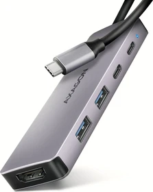 Axagon 5in1 Hub, USB-C 3.0 [Stecker] (HMC-5H60)