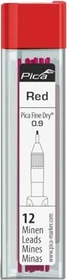Pica-Marker Fine Dry Set Bleistiftmine 0.9mm rot, 12er-Pack