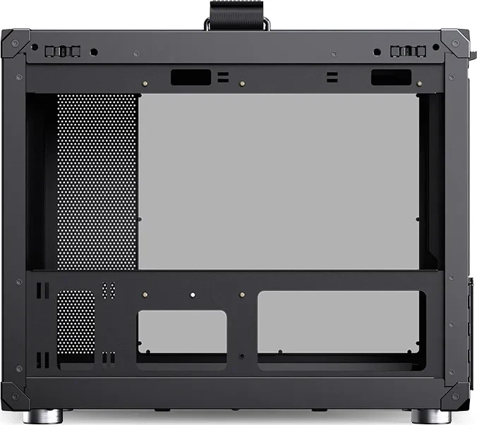 Jonsbo C6 MAX Black, schwarz, Glasfenster
