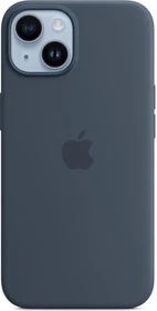 Apple Silikon Case mit MagSafe für iPhone 14 sturmblau