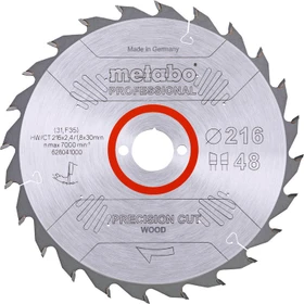Metabo Precision Cut Kreissägeblatt 48Z, 216x1.8x30mm, 1 Stück