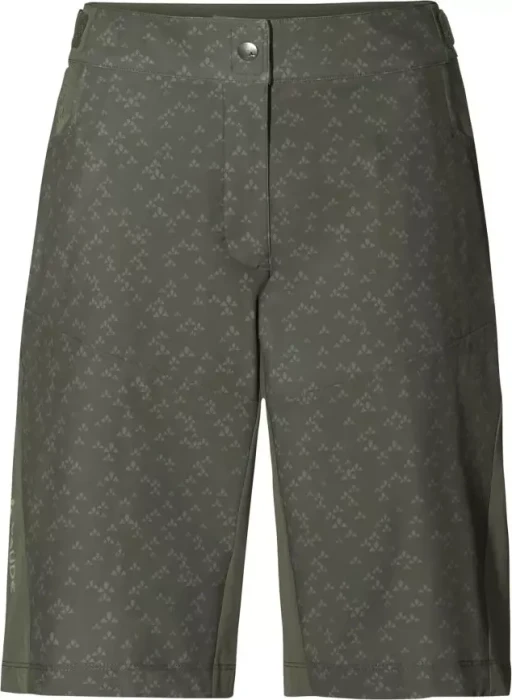 Vaude Ledro Print Shorts Fahrradhose kurz khaki (Damen)