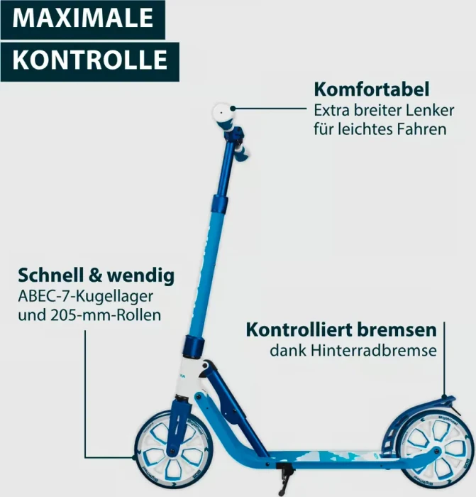 Hudora Big Wheel 205 Advanced Daydream Edition Scooter clouds