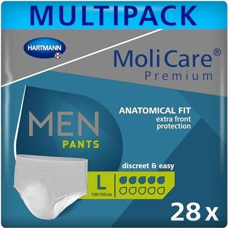 Hartmann MoliCare Premium Men 5 Tropfen Schutzhose Größe L, 28 Stück