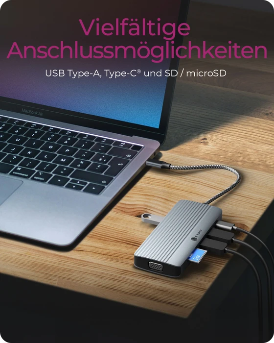 RaidSonic Icy Box IB-DK4040A-CPD 10-in-1 USB-C Dock, USB-C 3.0 [Stecker]