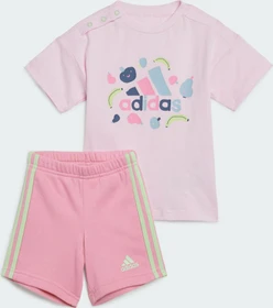 adidas Essentials Allover Print T-Shirt Set clear pink/bliss pink (Junior)