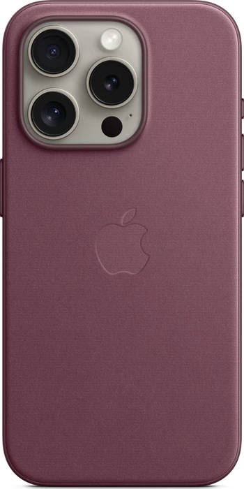 Apple Feingewebe Case mit MagSafe für iPhone 15 Pro mulberry