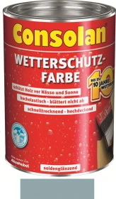 Consolan Wetterschutz-Farbe außen silbergrau, 750ml