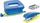 Leitz Urban Chic, Mini-Heftgerät und Locher 5599, blau/gelb, Set (55996032)