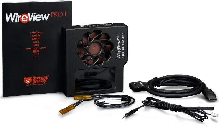 Thermal Grizzly WireView Pro II GPU, Noctua Edition, Normal, 90°, 12V-2x6, Sense-Pins an der Oberseite