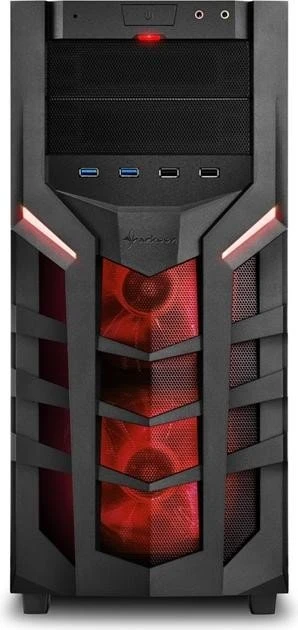 Sharkoon DG7000 rot, Acrylfenster