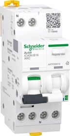 Schneider Electric Acti9 iC40N ARC Active, AFDD + LS-Schalter + Komm., 1P+N, 16A, B-Char., 6000A