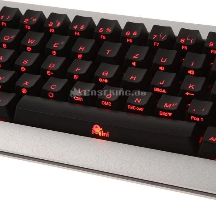 Ducky Mini silber, MX RED, USB, DE