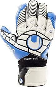 uhlsport Eliminator Supersoft Torwarthandschuhe white/black/energy blue