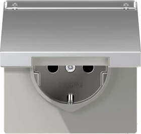 Jung Serie LS Steckdose 16A 250V, aluminium