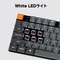 Keychron K13 Max, TKL+NUM, grau/orange, LEDs weiß, Gateron LOW PROFILE 2.0 RED, USB/Bluetooth, US Vorschaubild
