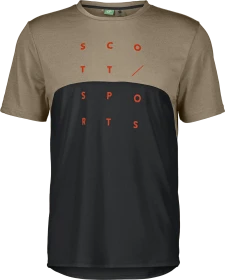 Scott Trail Flow DRI Trikot kurzarm toast beige/black (Herren)