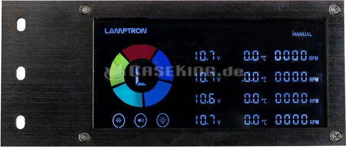 Lamptron SM436 PCI RGB, Licht- und Lüftersteuerung, schwarz, 4-fach