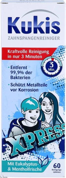 Kukident Kukis Zahnspangenreiniger Reinigungstabs, 60 Stück