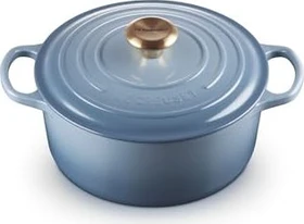 Le Creuset Signature Gusseisen Bräter rund 24cm 4.2l chambray