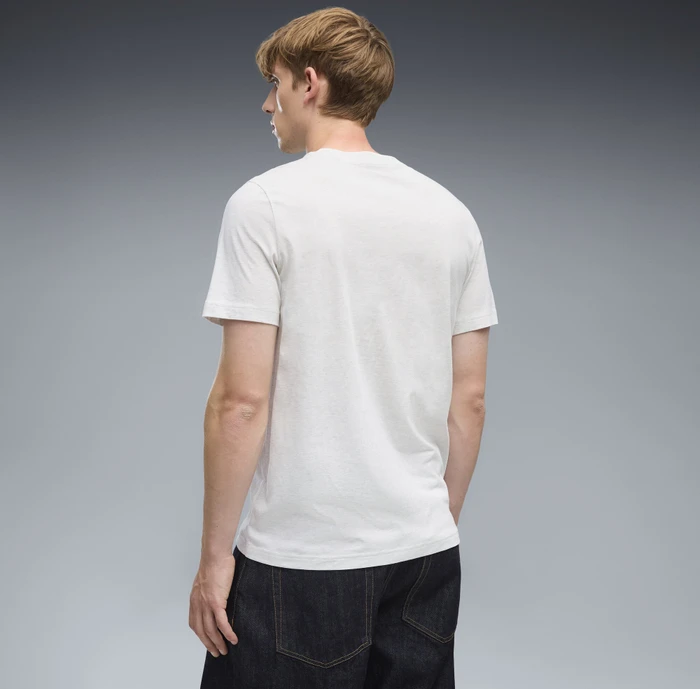 Puma Essentials 2 Colour No. 1 Logo T-Shirt kurzarm white glow heather (Herren)
