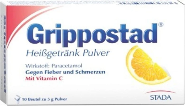 Stada Grippostad Heißgetränk Pulver Beutel, 10 Stück