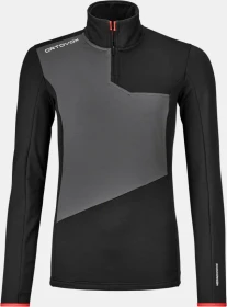 Ortovox Fleece Light Zip Neck Funktionsjacke black raven (Damen)