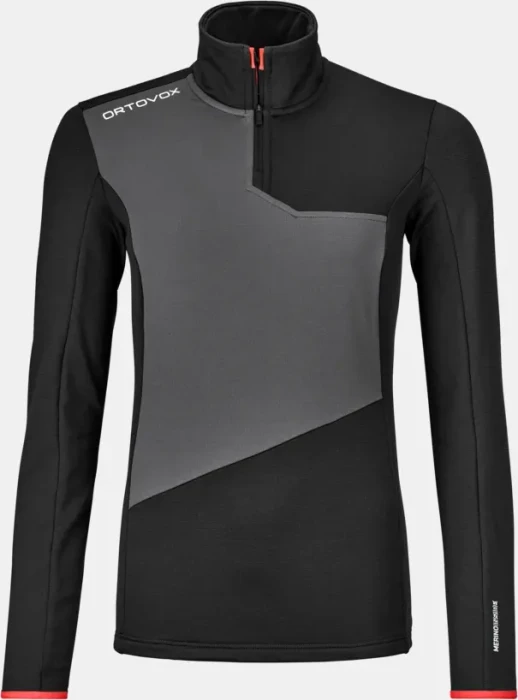 Ortovox Fleece Light Zip Neck Funktionsjacke black raven (Damen)