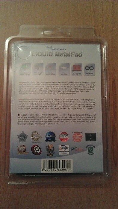 Coollaboratory Liquid MetalPad, 3x CPU + 3x GPU + Reinigungsset