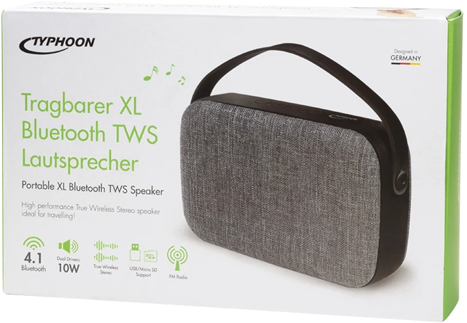 Typhoon Portable Bluetooth Speaker XL